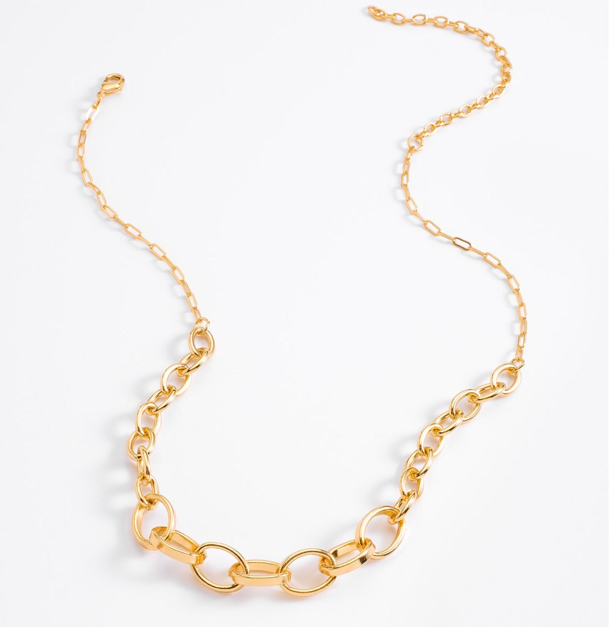 Chunky Link Gold Chain Necklace