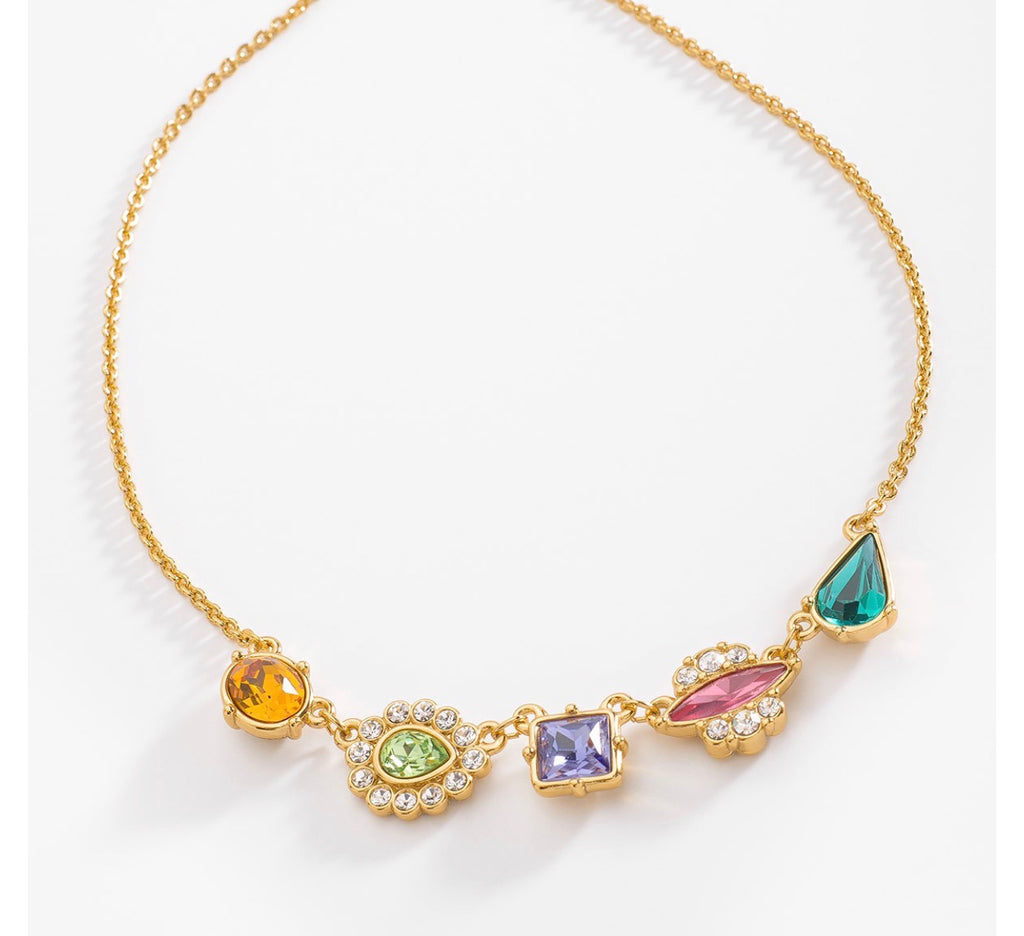Multi-Color Crystal Statement Necklace