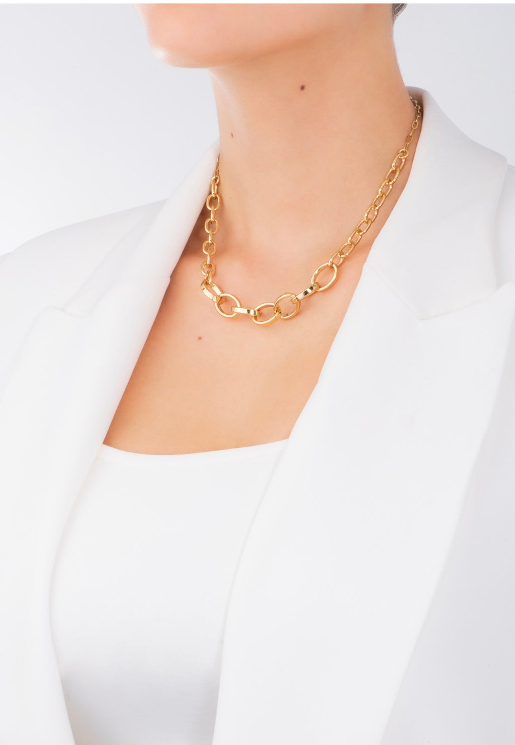 Chunky Link Gold Chain Necklace