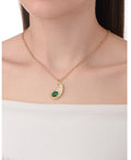 Emerald Glow Pendant Necklace