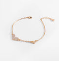 Golden Heart Charm Bracelet