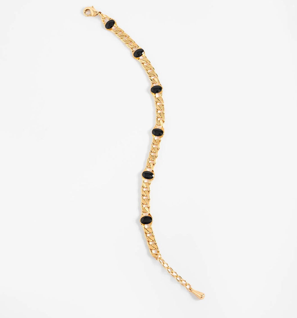 Midnight Elegance Chain Bracelet