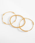 Gold plated bracelet spheres contemporary versatile design