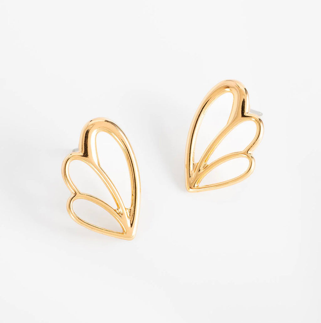 Gold Layered Heart Earrings