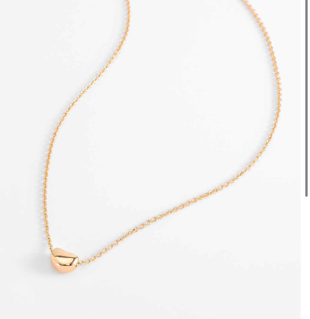 Golden Pebble Necklace