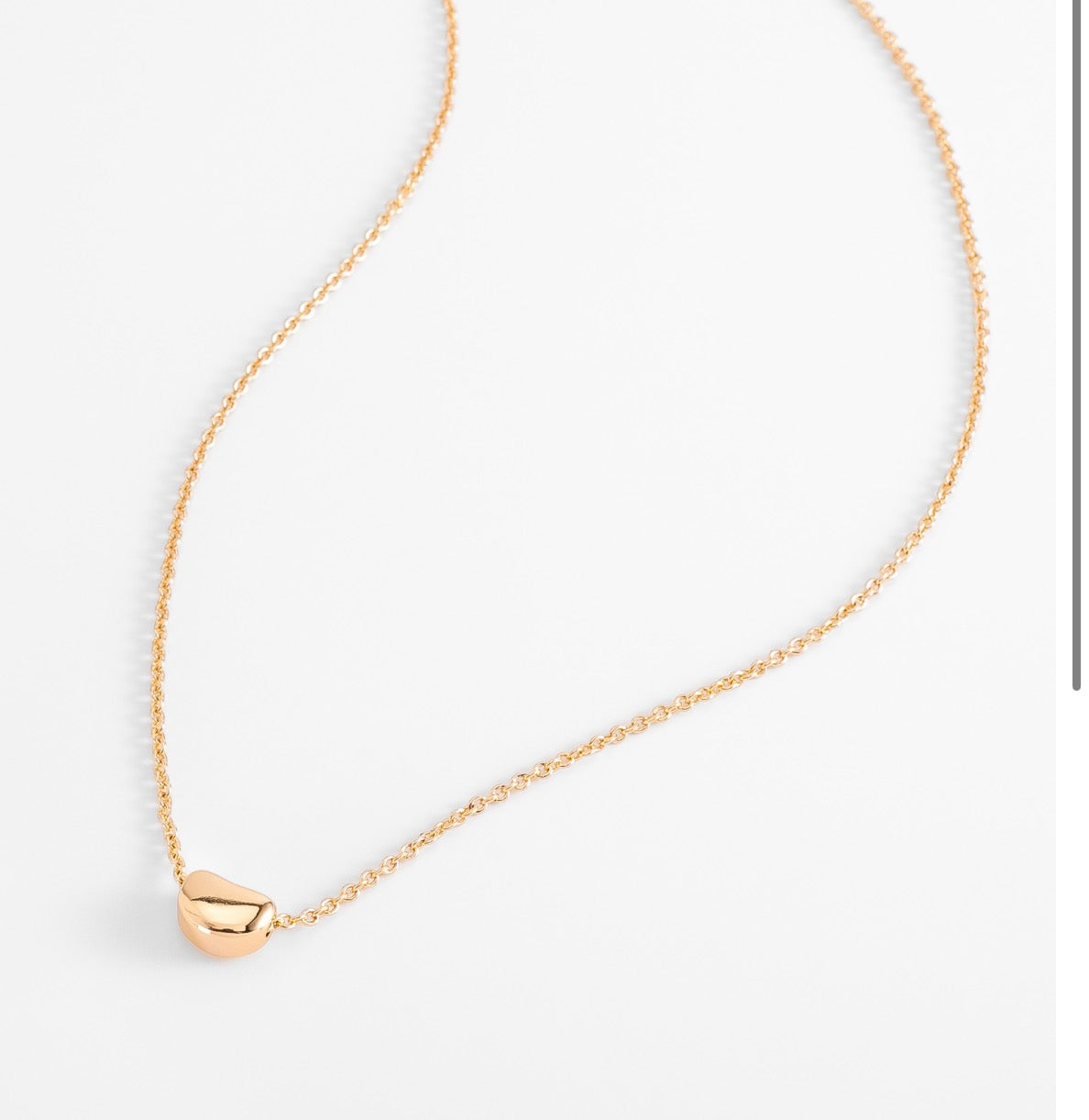 Golden Pebble Necklace