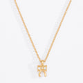 Gold Bow Pendant Necklace
