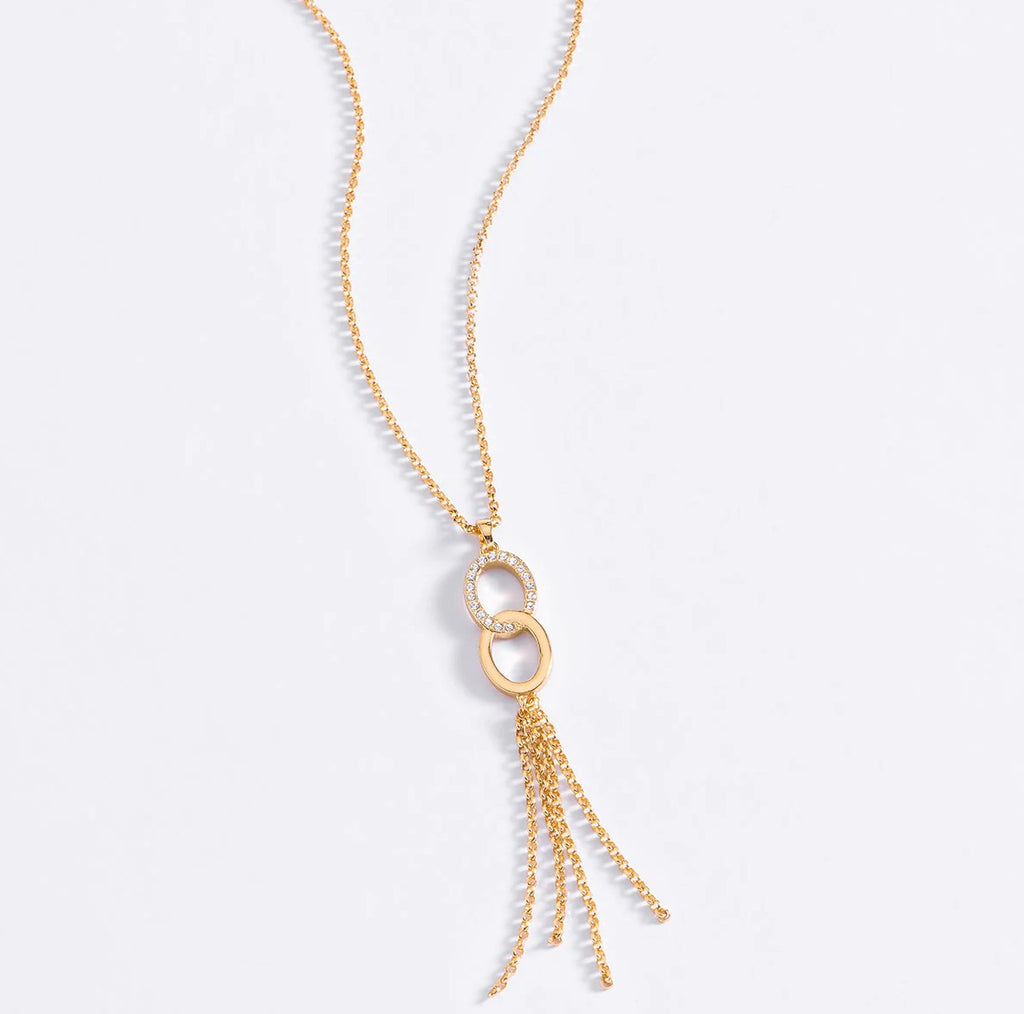 Golden Infinity Tassel Necklace