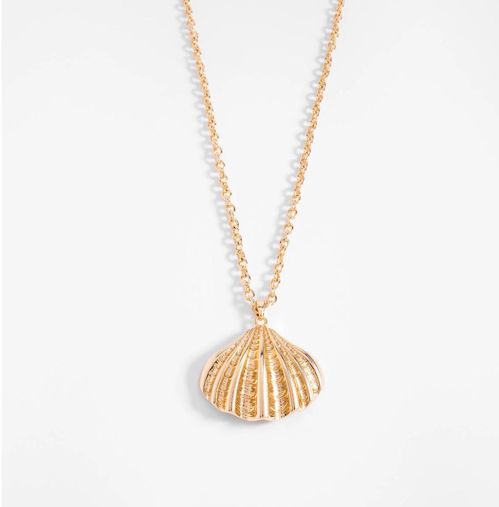 18K Gold Plated Seashell Pendant Necklace