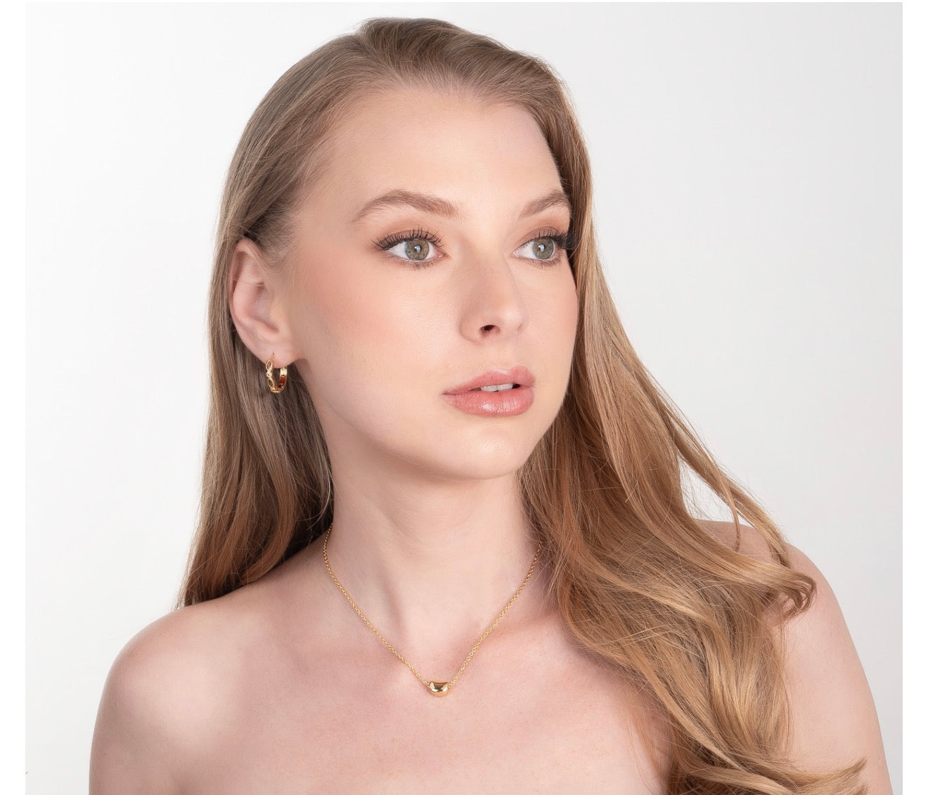 Golden Pebble Necklace