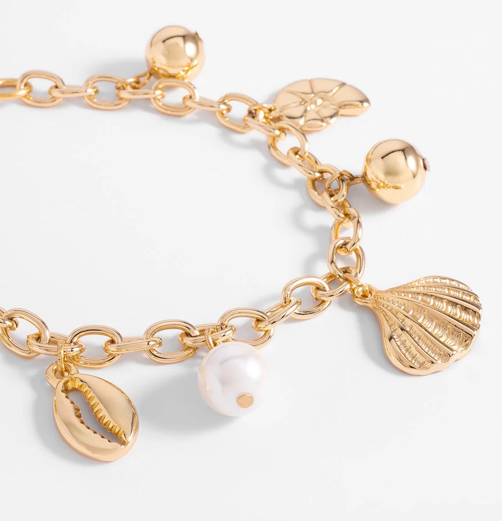 Seaside Pearl Charm Bracelet