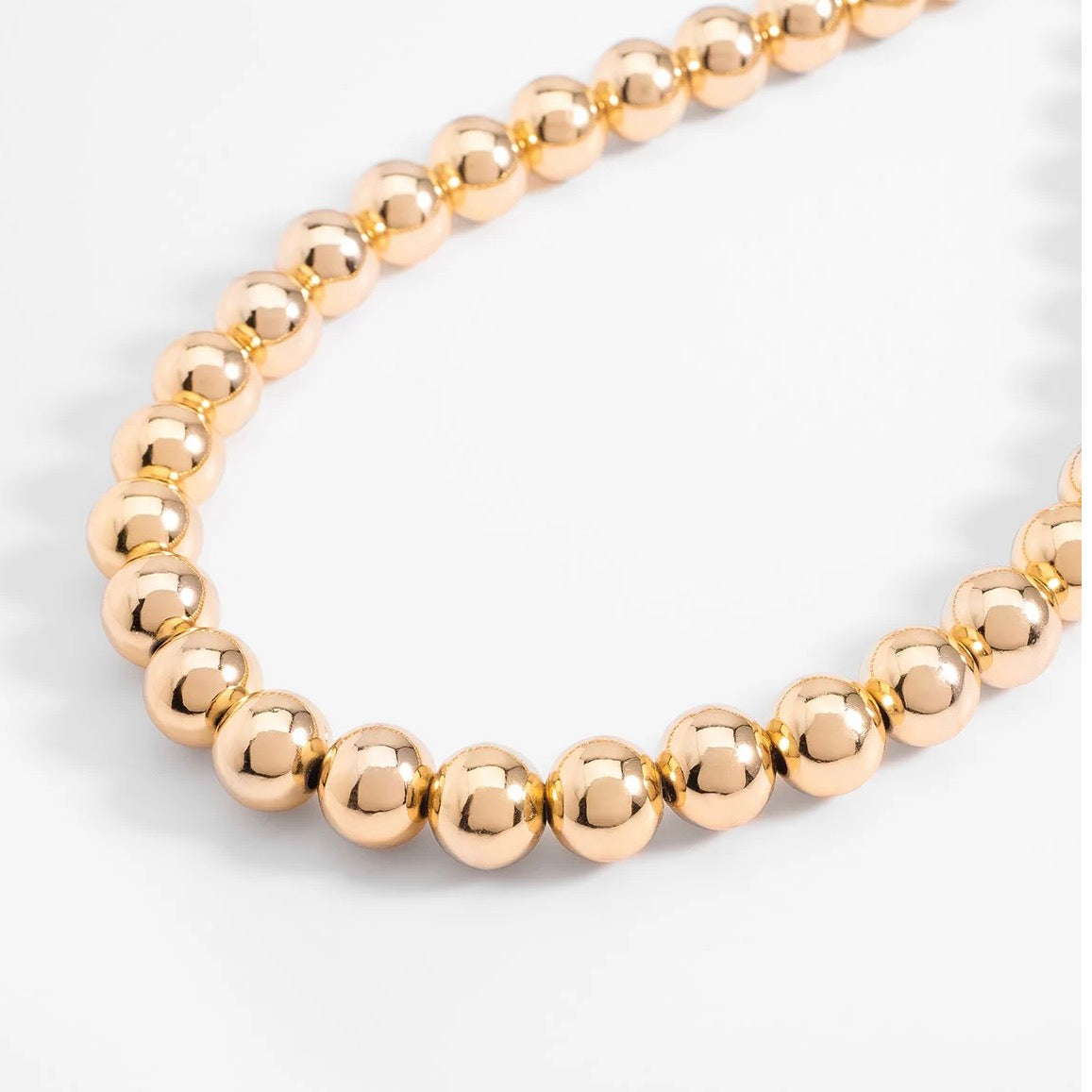 18K Gold-Plated Beaded Necklace