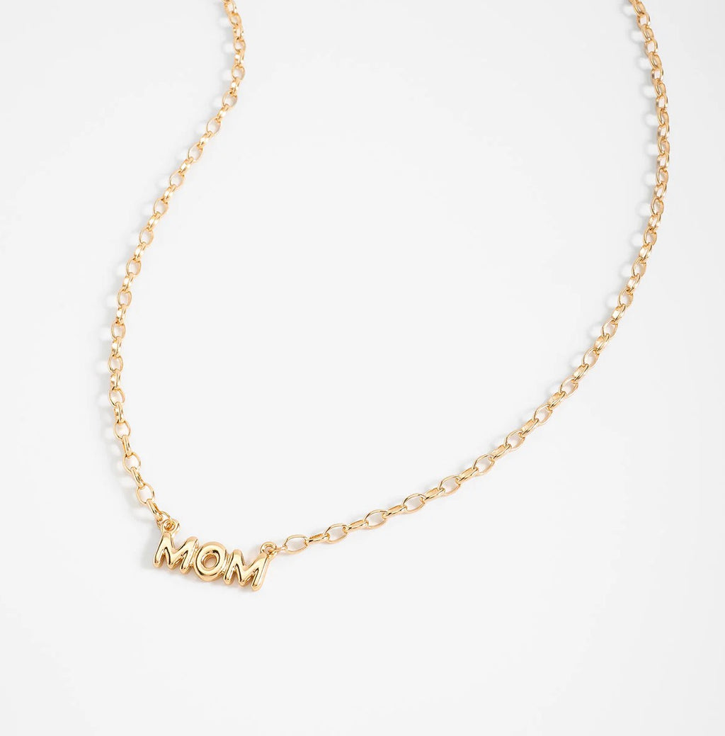 Mom Gold Name Necklace
