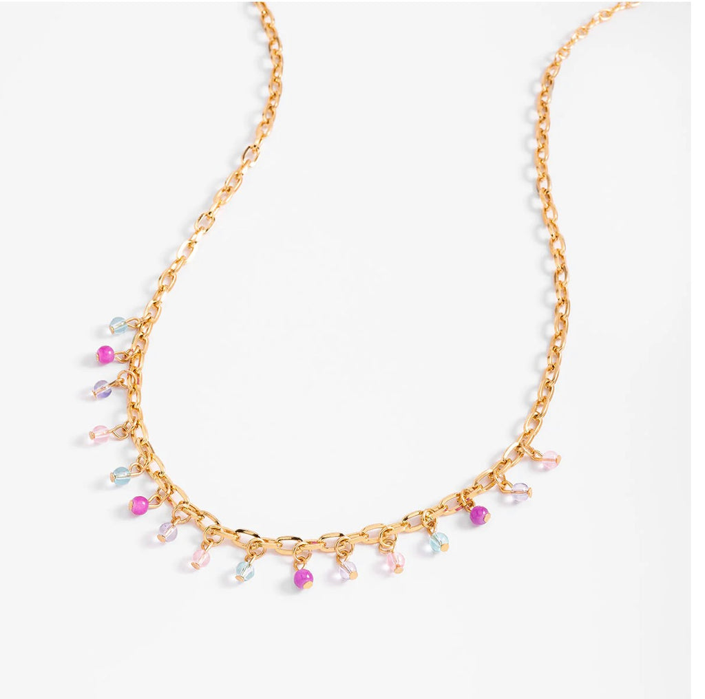 18K Gold Plated Colorful Charm Necklace