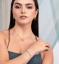 Evil Eye Gold Cuff Bracelet