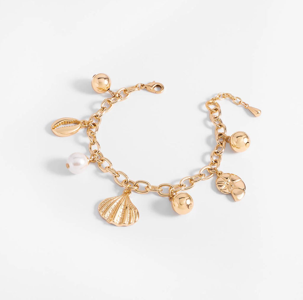 Seaside Pearl Charm Bracelet