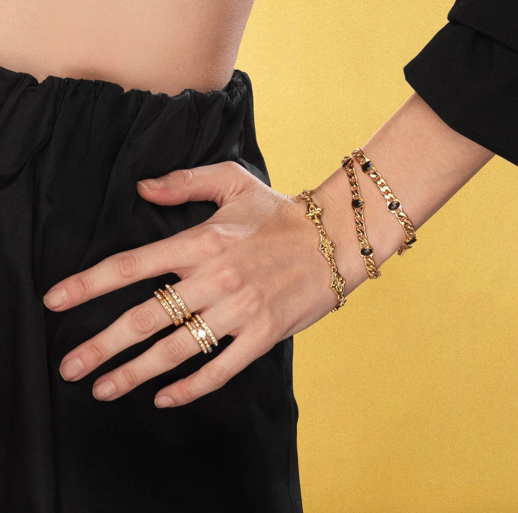 Midnight Elegance Chain Bracelet