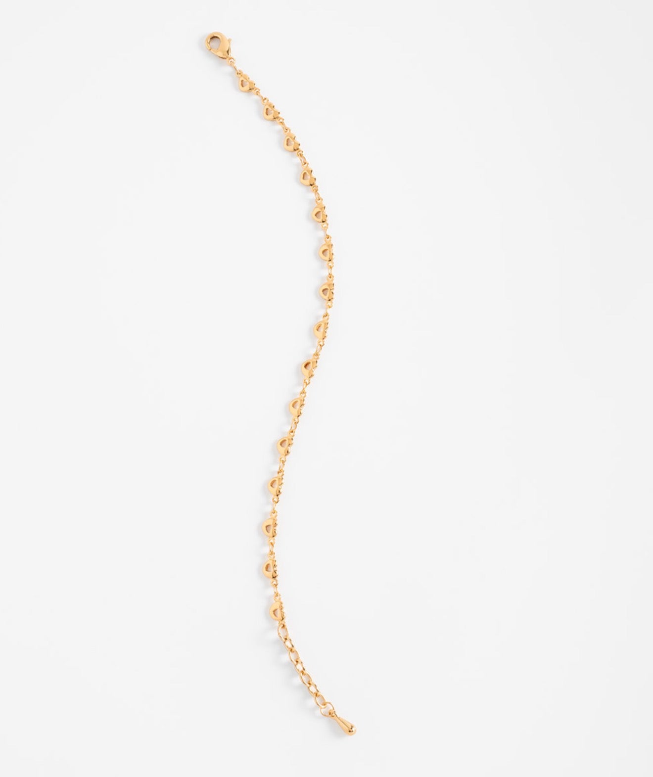 Golden Heart Chain Bracelet