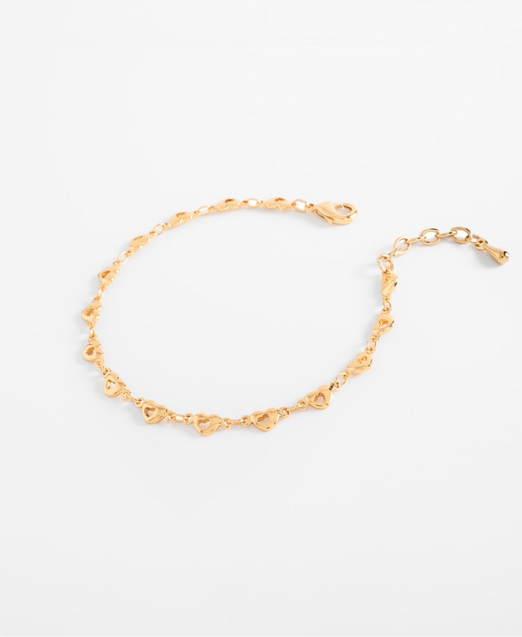 Golden Heart Chain Bracelet