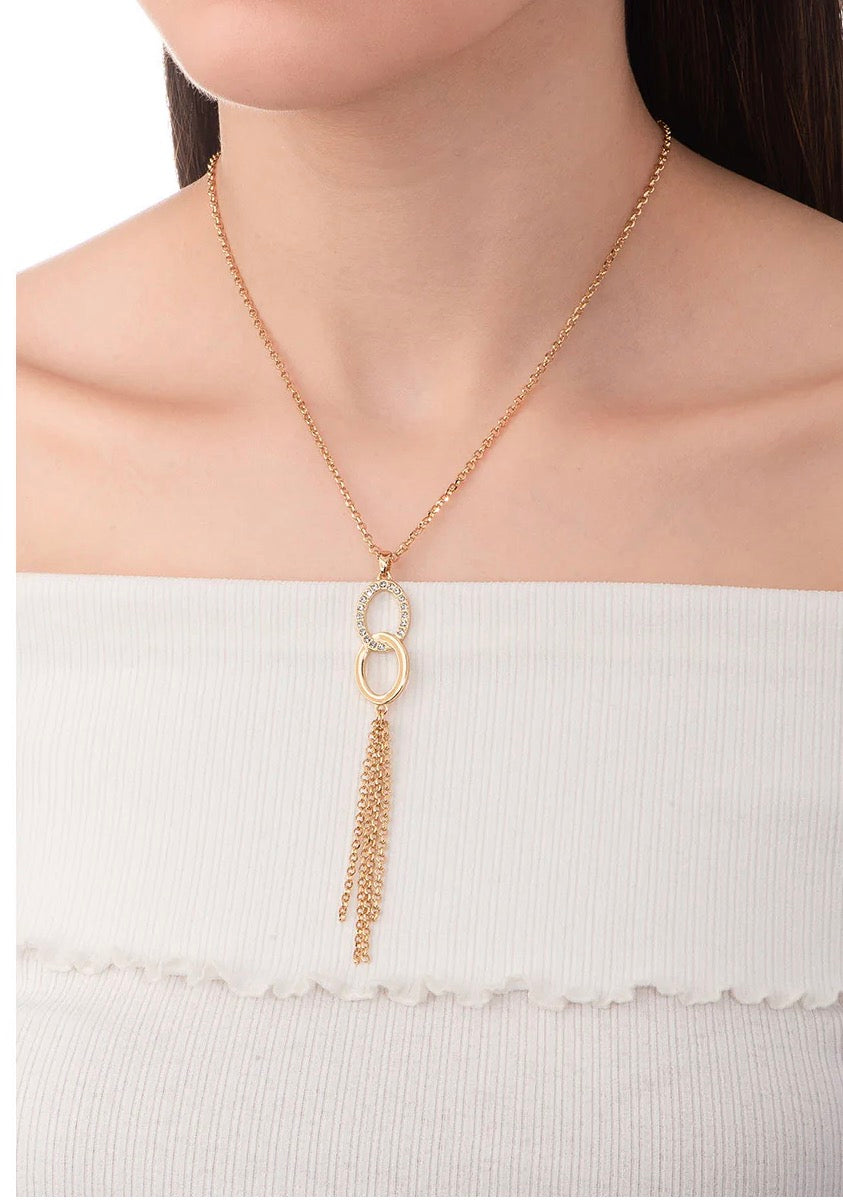 Golden Infinity Tassel Necklace