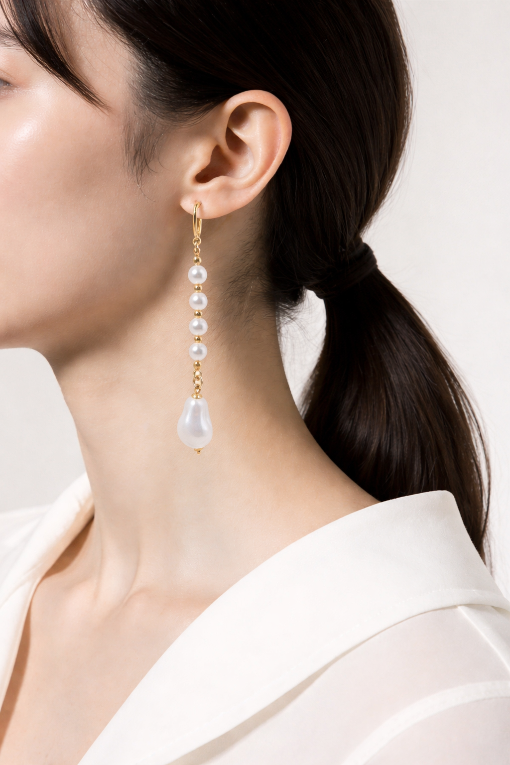 Pearl Grace Drop Earrings
