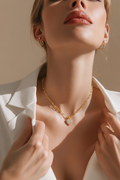 Paperclip Chain Necklace with Removable Heart Charm