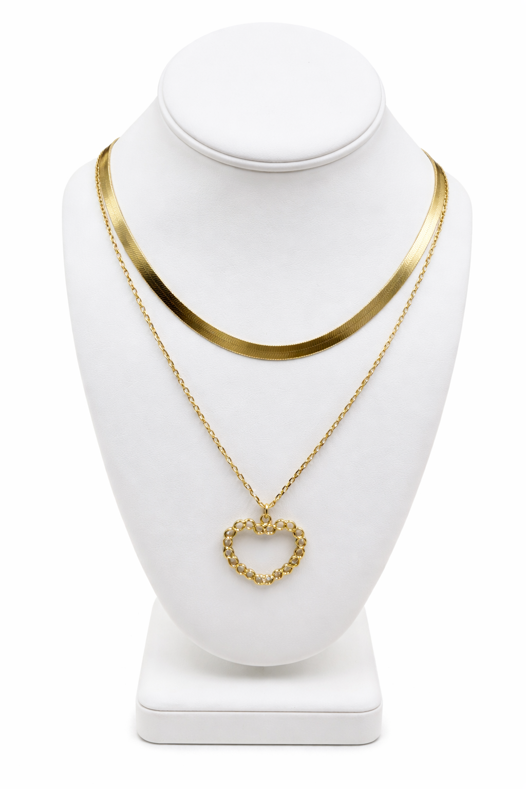 Gold Herringbone Necklace – 16”