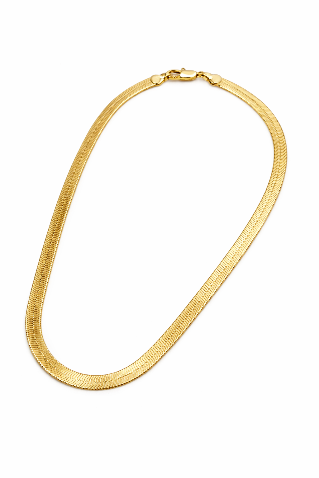 Gold Herringbone Necklace – 16”