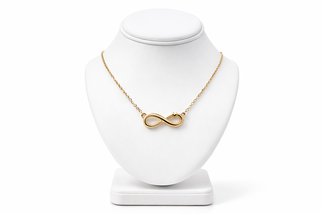 Infinity Heart Necklace – Gold Plated